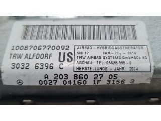 Подушка безопасности для колен A2038602705 Mercedes-Benz CLK AMG A209 C209