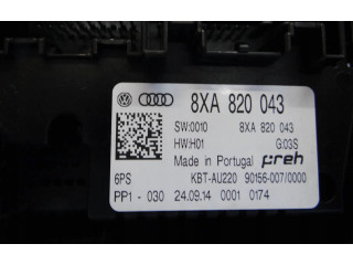 Блок управления климат-контролем 8XA820043, 8XA820043   Audi A1