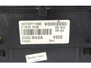 Přístrojová deska  Volkswagen Caddy 2006 2K0920843A  