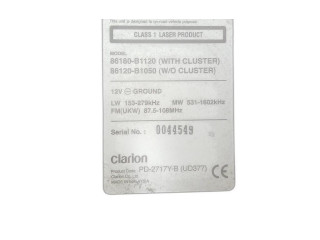 Радио/ проигрыватель CD/DVD / навигация 86180-B1120, 1KRFE Daihatsu Sirion