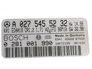 Řídící jednotka A0275455232, 28RTE299 Mercedes-Benz A W168 1998