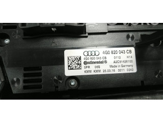 Блок управления климат-контролем 4G0820043CB Audi A6 S6 C7 4G