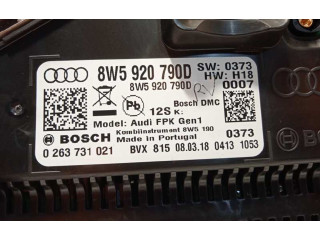 Přístrojová deska Audi A5 2018 8W5920790D, 0263731021