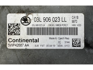 Блок управления двигателя 03L906023LL, 03L906023LK Skoda Fabia Mk2 (5J)