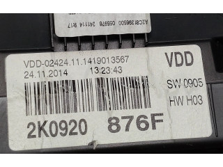 Панель приборов 2K0920876F Volkswagen Caddy