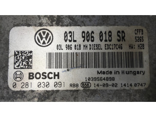 Блок управления двигателя 03L906018SR, 0281030091   Skoda Superb B6 (3T)