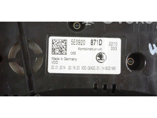 Панель приборов 5E0920871D   Skoda Octavia Mk3 (5E)       