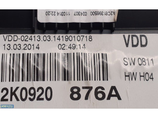 Přístrojová deska Volkswagen Caddy 2014