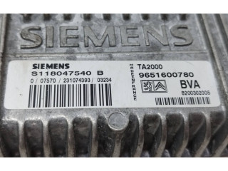 Блок управления коробкой передач 9651600780, S118047540B Lancia Phedra