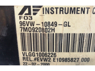 Přístrojová deska Seat Alhambra (Mk1) 2000 96VW10849GL, 7M0920802H