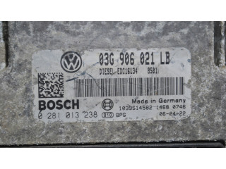 Блок управления двигателя 03G906021LB Skoda Octavia Mk2 (1Z)