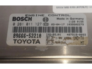 Řídící jednotka SLV8966652210 Toyota Yaris Verso