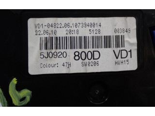 Панель приборов 5J0920800D, 5J0920800D Skoda Fabia Mk2 (5J)