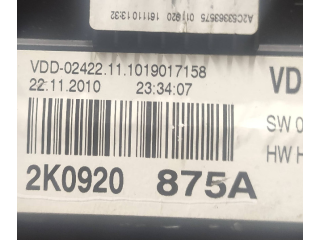 Панель приборов 2K0920875A, VDD024221 Volkswagen Caddy