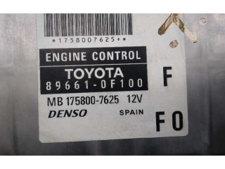 Блок управления двигателя 896610F100, 1758007625   Toyota Corolla Verso E121