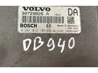 Блок управления двигателем Блок управления 30729826A, 0281012103   Volvo V70