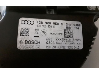 Панель приборов 4G8920950N, 0263678038   Audi A6 S6 C7 4G       
