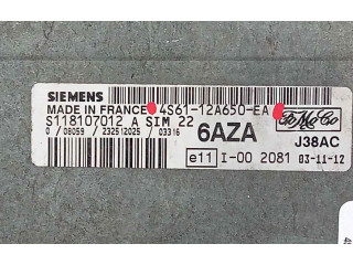 Блок управления двигателем Блок управления 4S6112A650EA Ford Fusion