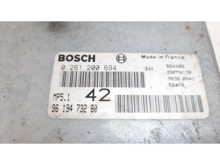 Блок управления двигателя 9619473280, 0261200694   Peugeot 306