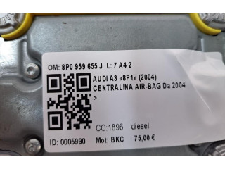 Блок подушек безопасности 8P0959655J, 8P0959655J Audi A3 S3 8P
