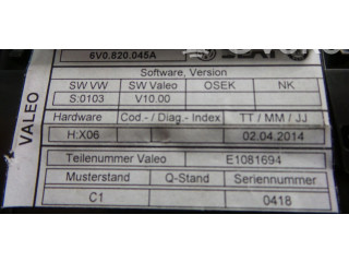 Блок управления климат-контролем 6V0820045A Skoda Fabia Mk3 (NJ)