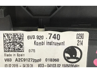 Панель приборов 6V0920740   Skoda Fabia Mk3 (NJ)       