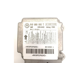Блок подушек безопасности 1K0909605T, 5WK43412 Skoda Octavia Mk2 (1Z)