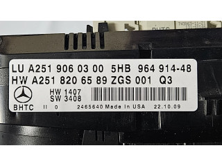 Блок управления климат-контролем A2519060300, A2518206589   Mercedes-Benz GL X164
