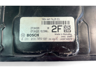 Блок управления двигателем Блок управления 237104328S, 0281036484   Dacia Logan II