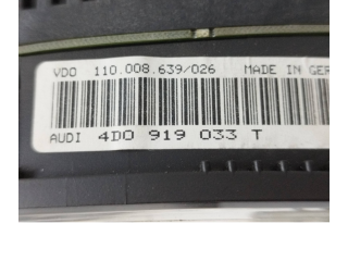 Přístrojová deska  Audi A8 S8 D2 4D 1997 4D0919033T, 110008639026  