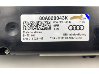 Блок управления климат-контролем 80A820043K, 5HB01392307 Audi Q5 SQ5