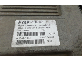 Блок управления двигателя 51768657, 188A9000 Lancia Musa