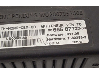 Дисплей    96665877ZD, 6593K2   Peugeot 5008