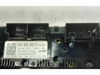 Блок управления климат-контролем 8V0820043D   Audi A3 S3 A3 Sportback 8P