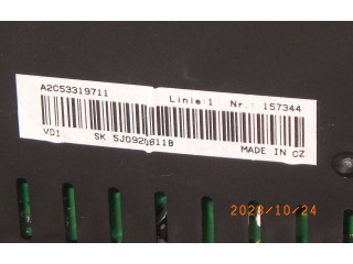 Панель приборов 5J0920811B Skoda Fabia Mk2 (5J)