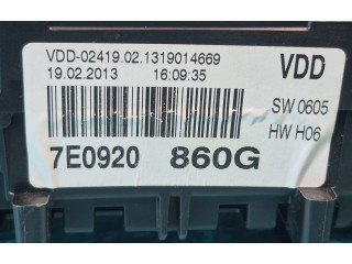 Přístrojová deska Volkswagen Transporter - Caravelle T5 2013 7E0920860G, 1319014669