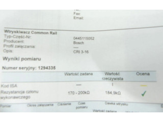 Vstřikovač 0445115052, IMPRK1294335   Audi Q7 4L     