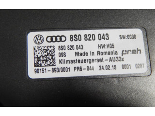 Блок управления климат-контролем 8S0820043   Audi TT TTS RS Mk3 8S