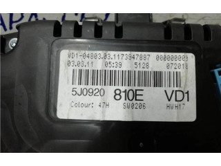 Панель приборов 5J0920810E, 5J0920810E   Skoda Roomster (5J)       