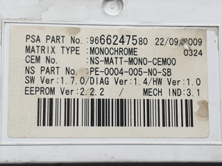 Přístrojová deska Peugeot 3008 I 2010 9666276380, 9666247580