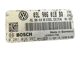 Блок управления двигателя 03L906018BQ, 03L906018BR Skoda Yeti (5L)