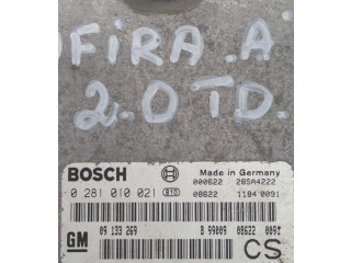 Řídící jednotka 0281010021, 09133269 Opel Zafira A 2002