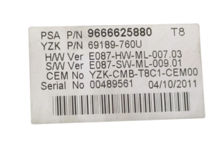 Панель приборов 9666625880, 69189760U   Peugeot 5008       