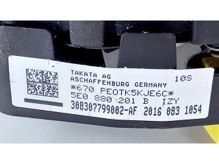 Подушка безопасности водителя 5E0880201B, 308307799002AF Skoda Octavia Mk3 (5E)