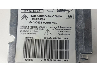 Блок подушек безопасности 607142800, 9653190880   Fiat 500