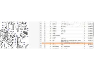 Вентилятор печки 13250117, 32022080 Saab 9-3 Ver1