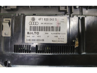 Блок управления климат-контролем 4F1820043S, 5HB00883306 Audi A6 S6 C6 4F
