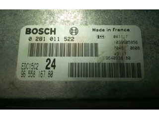 Блок управления двигателя 9655816780, 0281011522 Lancia Phedra