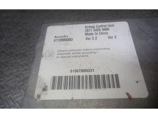 Блок управления надувных подушек 287154209906, 611090600D Tata Indica Vista II