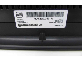 Блок управления климат-контролем 6J0820043A Seat Ibiza IV (6J,6P)